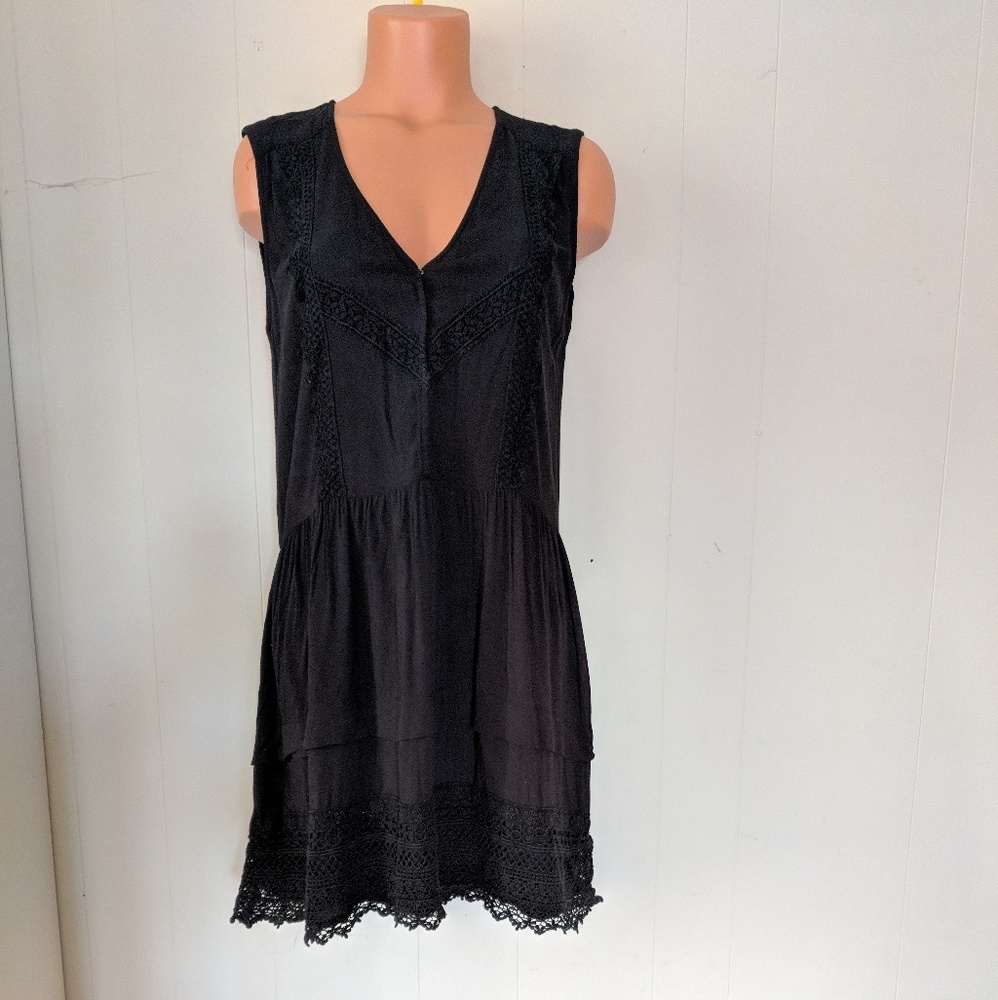 Victoria's secret black lace dress S
